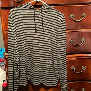 Lightweight striped hoodie